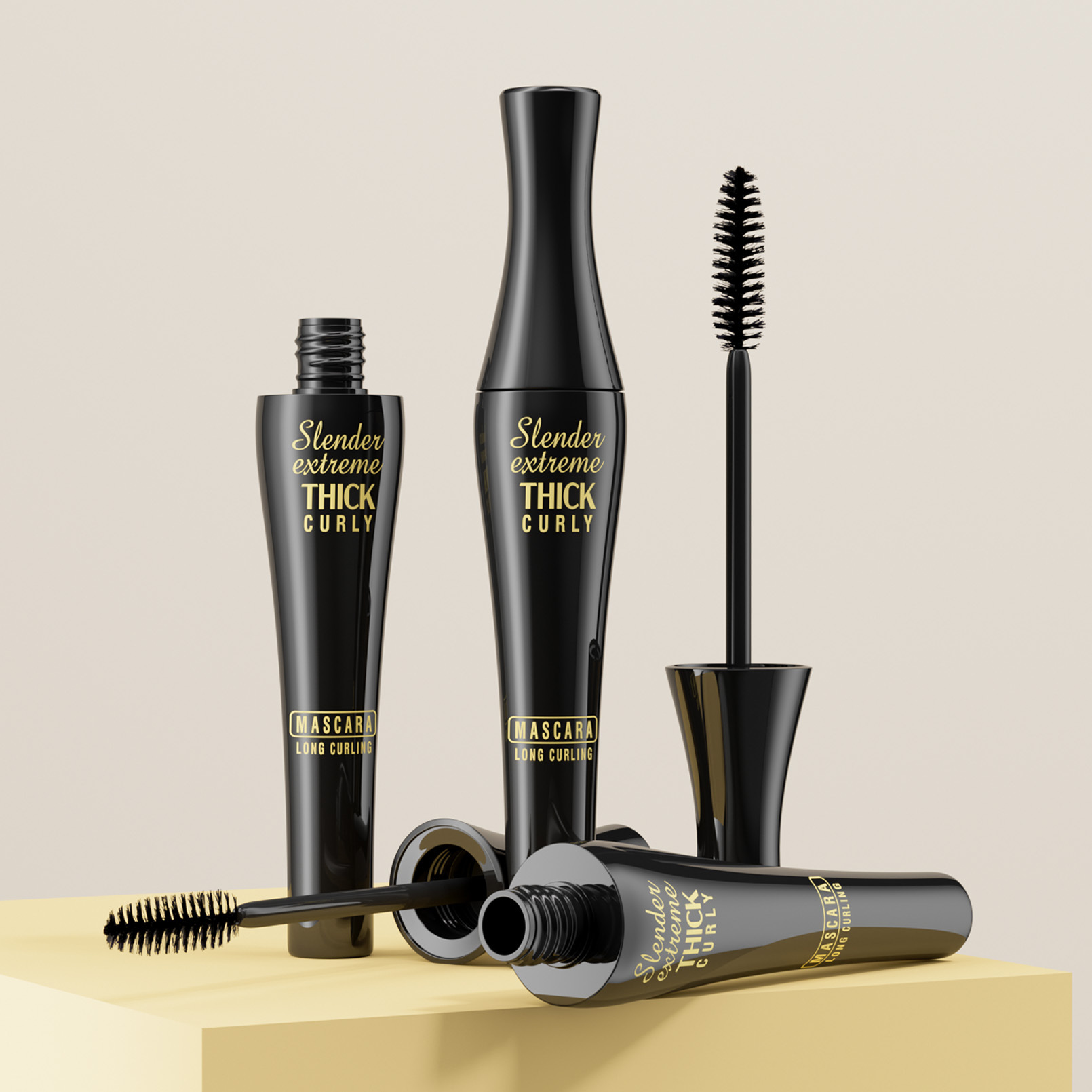 Hellokiss Plumping Big Belly Mascara Waterproof, Long, Thick, Natural Curl 4Dmascara Application Scenario