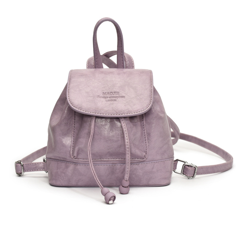 Simple, versatile and niche design women's backpack 2025 new trendy casual small backpack, fashionable travel small schoolbag Item Picture