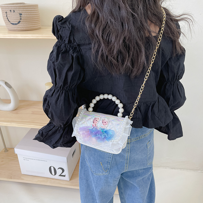 Children's small sachets, pearl handbags, crossbody bags, girls' bags, children's bags, cartoon trendy coin purses, handbags Application Scenario