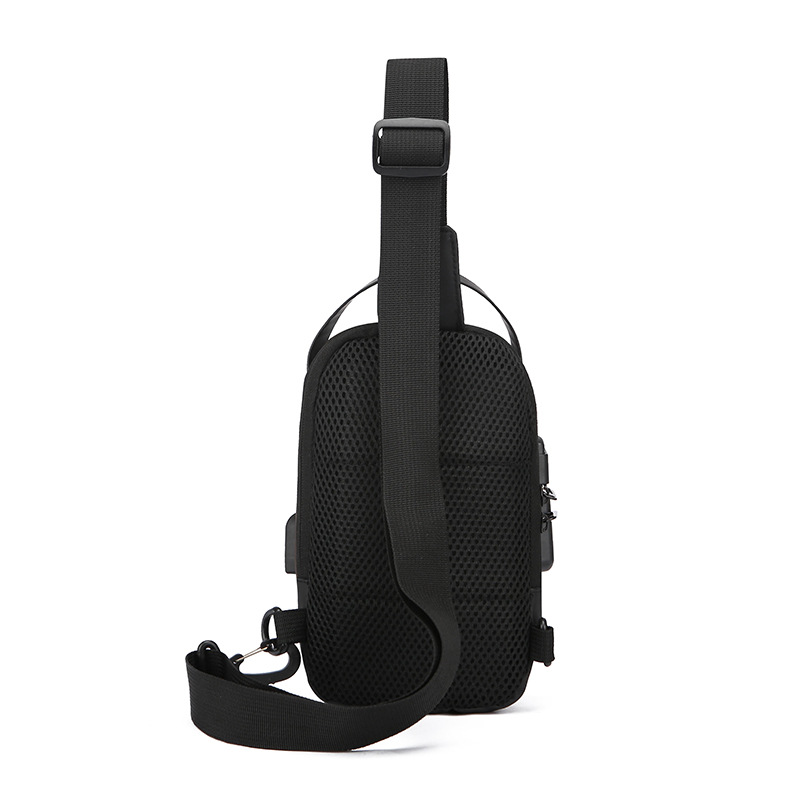 USB charging bestseller crossbody fashionable single-shoulder bag, casual sports anti-theft small backpack, multi-functional password lock chest bag Application Scenario