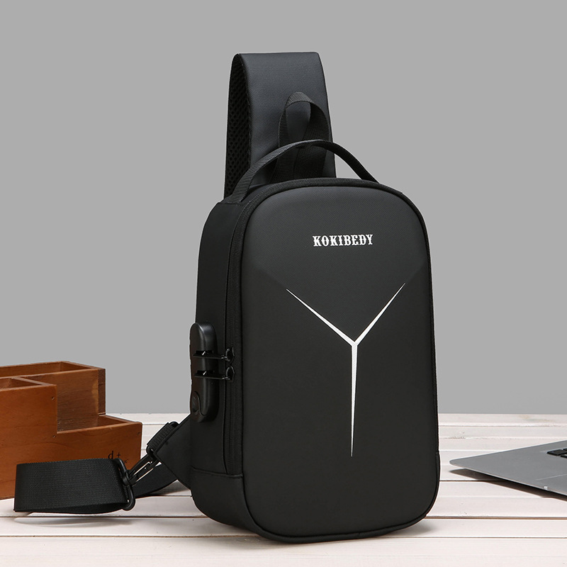 Wholesale summer hard-shell multi-functional men's single-shoulder bags, cycling waist bags, outdoor rider, motorcycle, and crossbody bags details Picture