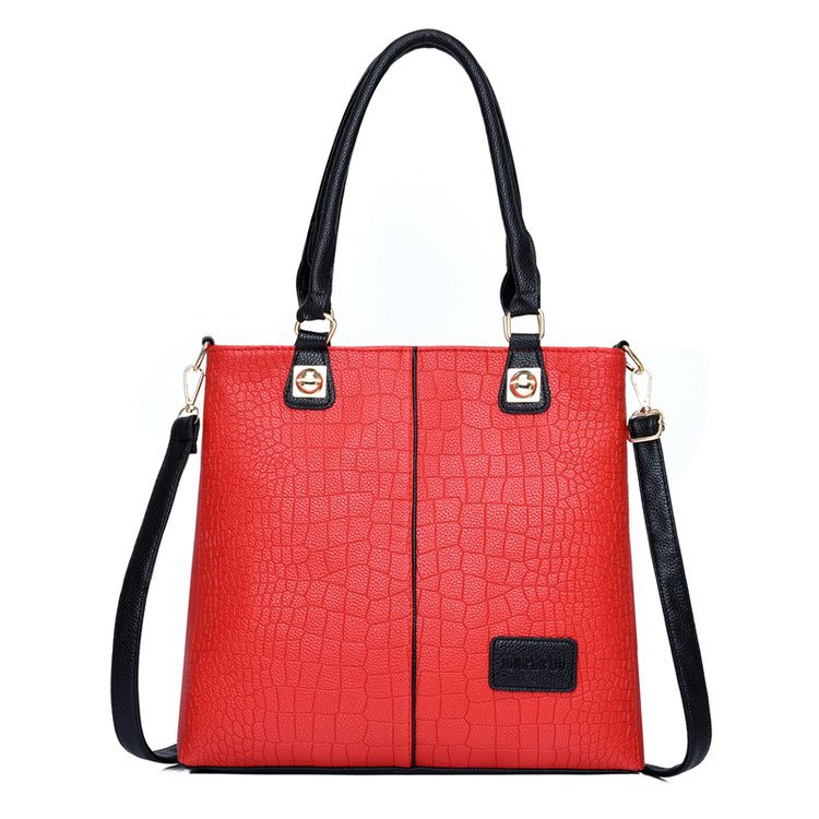 New cross-border women's bag, trendy crocodile-patterned mother and child bag, two-piece set, single-shoulder European and American crossbody bag, global shipping Item Picture