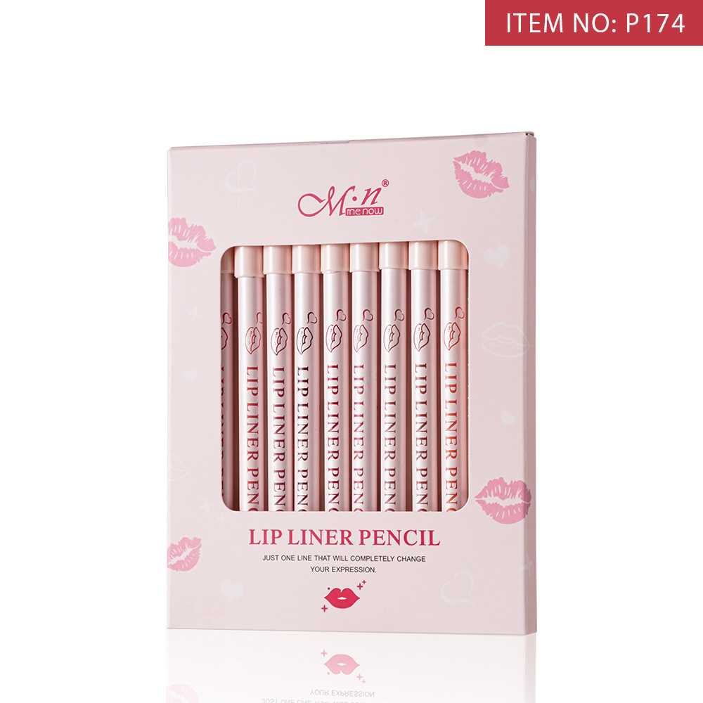 Menow 12-color lip liner pens provide three-dimensional color display to create various makeup looks Specification drawing