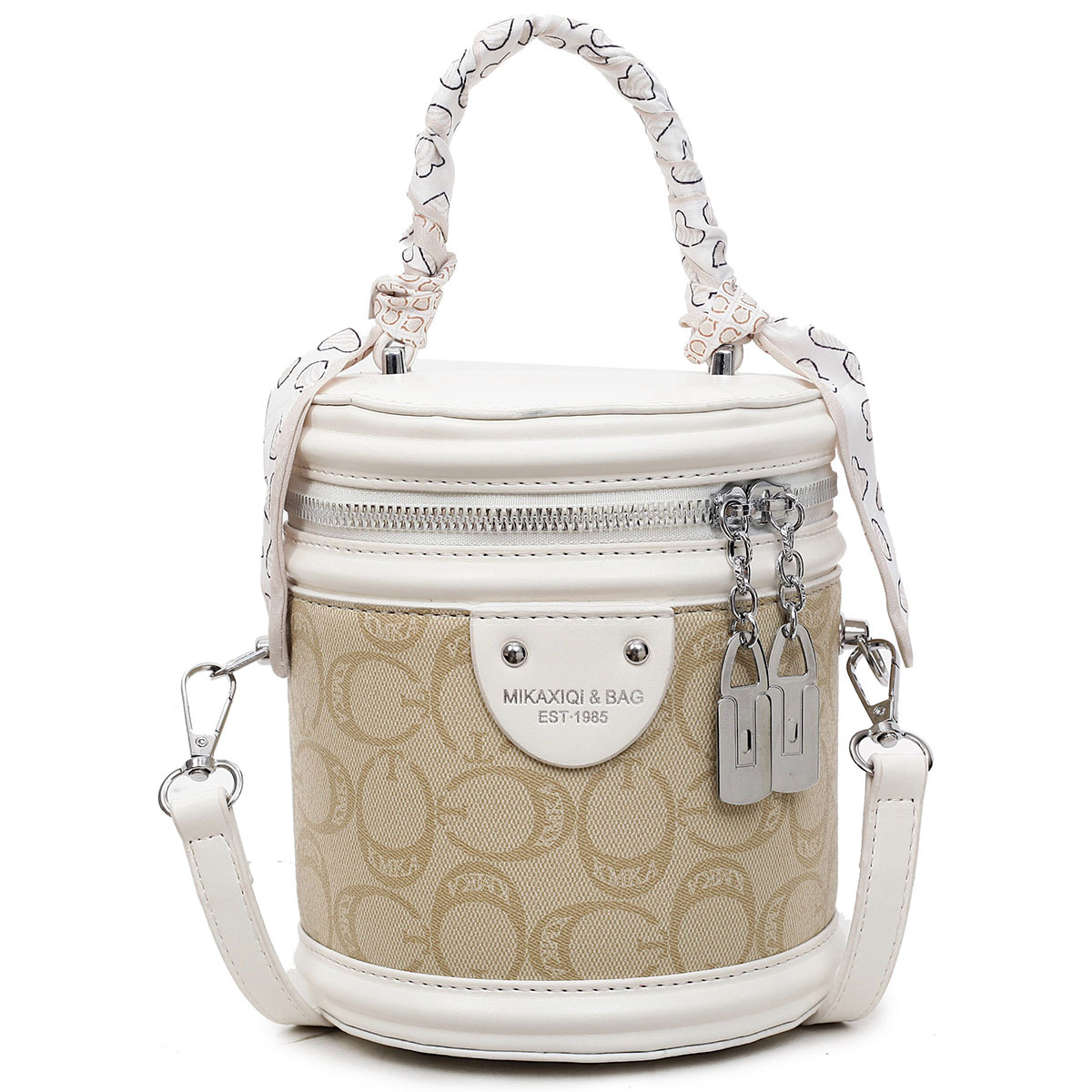 Summer bestsellers: Women's 2025 new color-blocking and versatile crossbody bag, fashionable and super popular hand-held bucket bag Item Picture