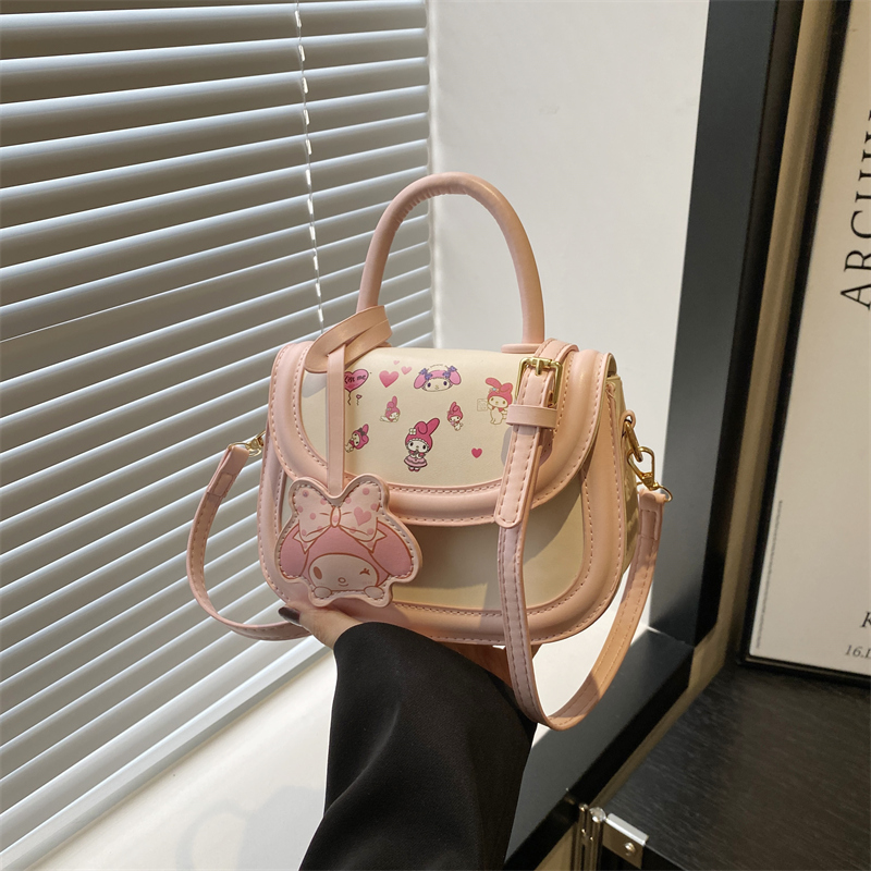 Children's Kuromi Bag 2024 New Cute Cartoon Girl princess handbag, girl accessory, single-shoulder crossbody bag details Picture