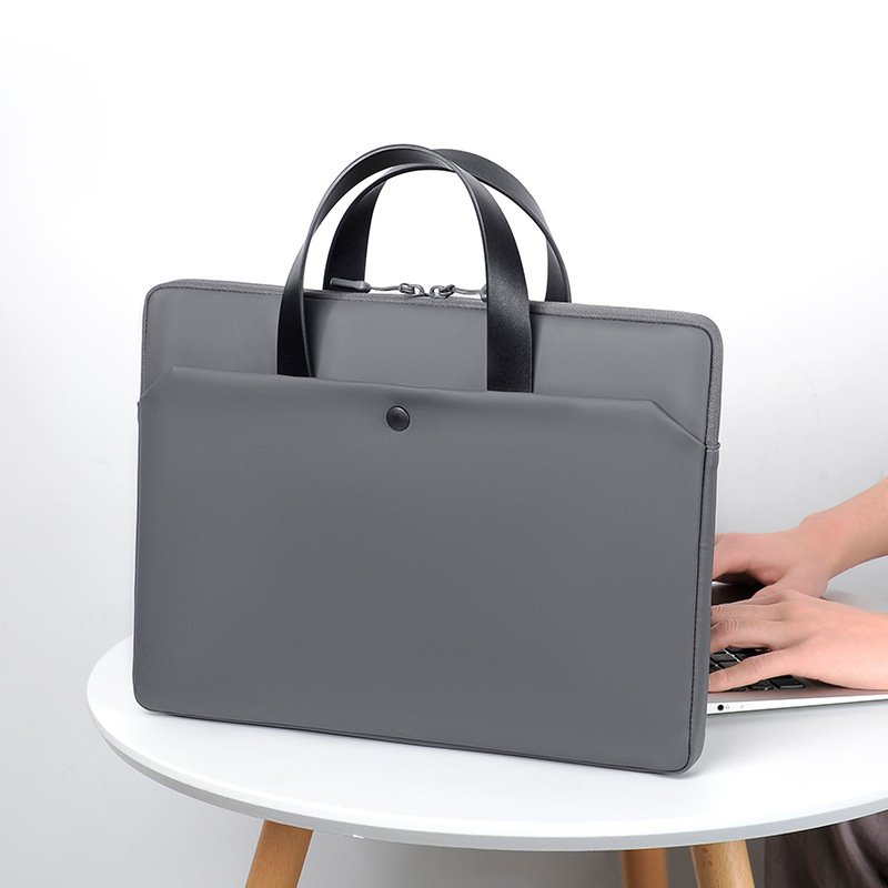 Ultra-thin leather film Laptop bag, 14-inch and 15.6-inch tablet notebook inner bag, single-shoulder bag, laptop bag full figure