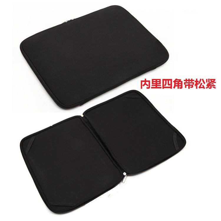 Diving material tablet computer storage protective case, 13-inch corner guard, neoprene rubber, 14-inch zipper notebook inner liner bag Item Picture