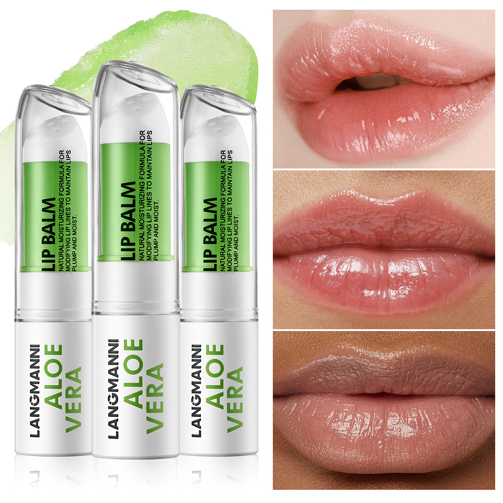 LANGMANNI Aloe Vera Lipstick Rotating Lip Balm across temu full figure
