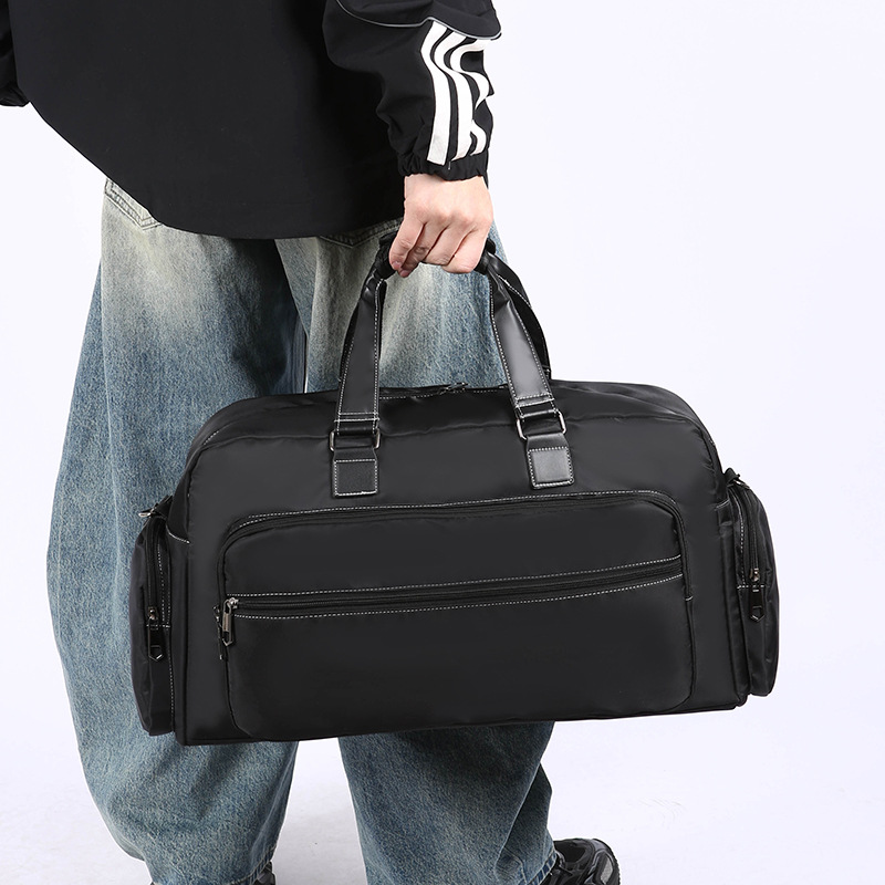 New travel bags for men and women, lightweight luggage bags, large-capacity hand-held crossbody bags, fashionable and simple fitness bags, and storage bags Specification drawing