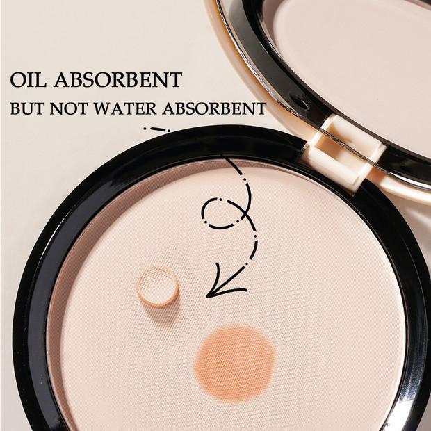 Menow large powder compact one-pat contour, brightening, matte fine powder, light and thin setting powder Application Scenario
