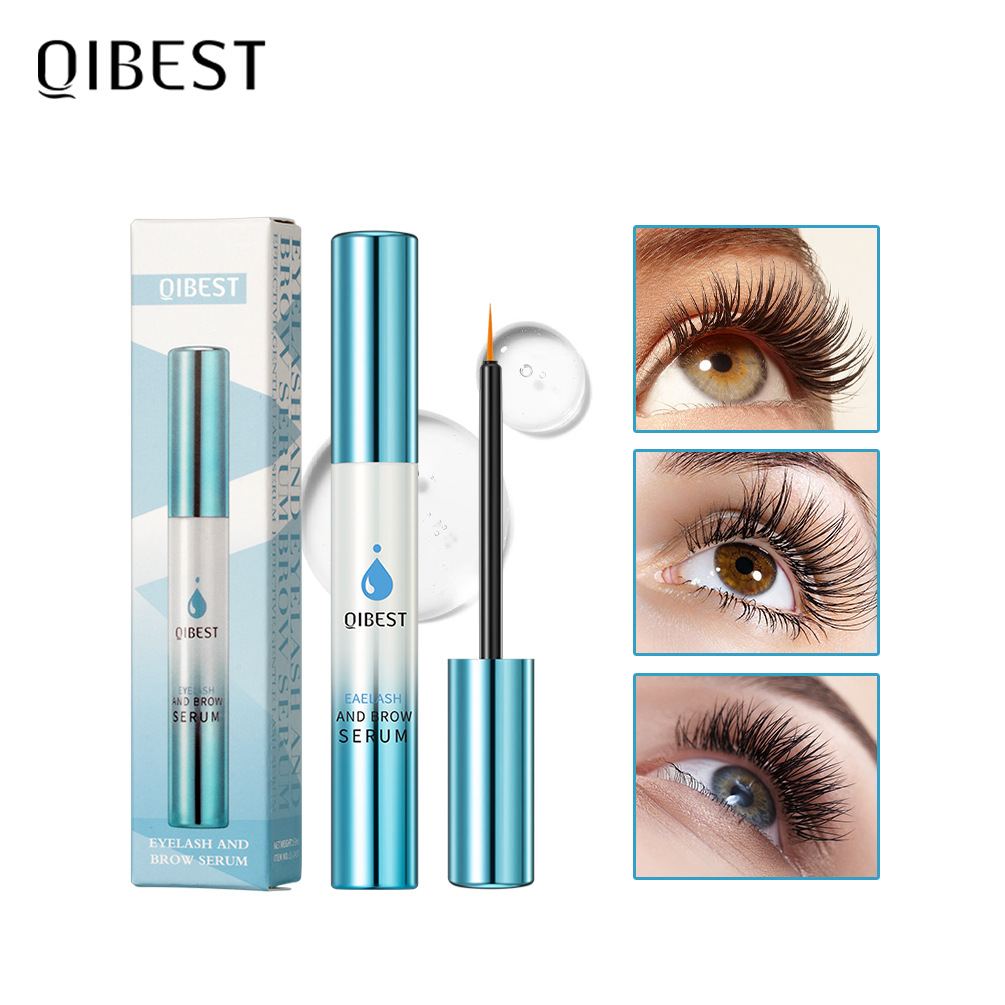 QIBEST Cross-border Best-selling Natural Slimming, Thickening, Curling eyelash and Eyebrow Care Liquid Makeup full figure