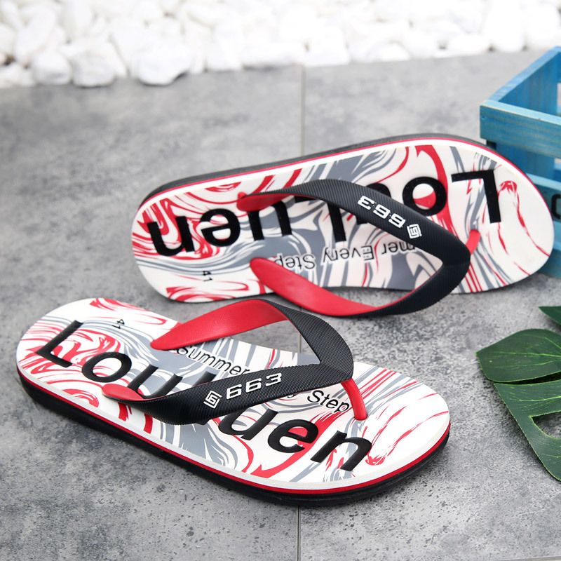 Wholesale of new anti-slip flip-flops for men, casual flip-flops, rubber slippers for feet, and summer beach sandals for men details Picture