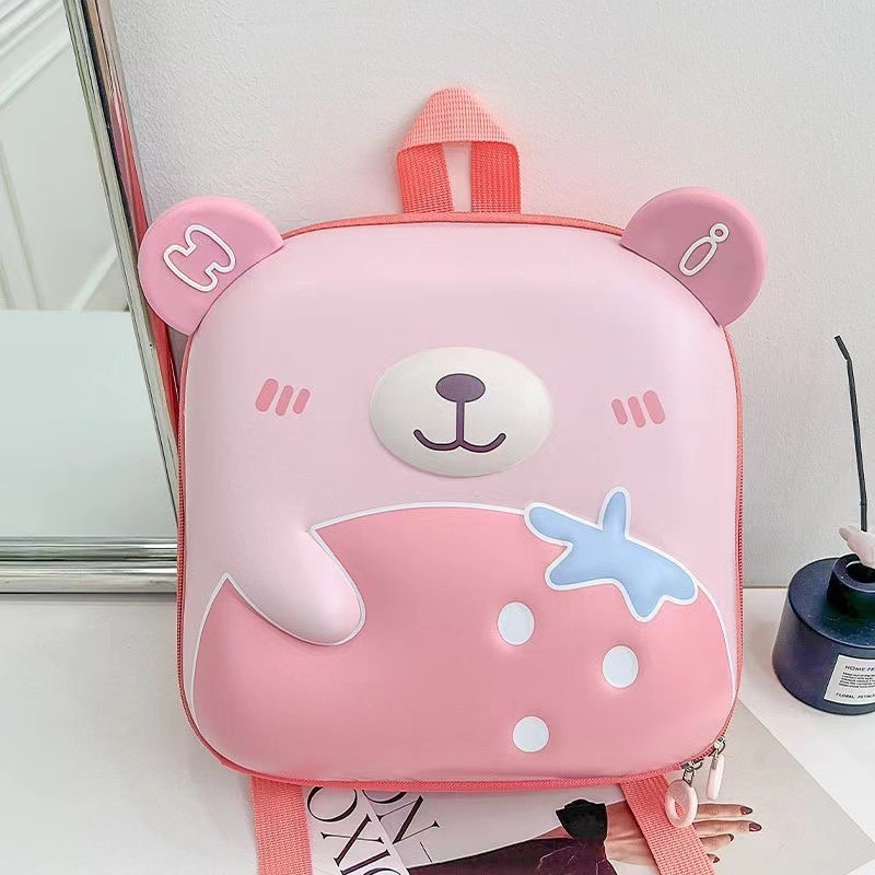 Kindergarten schoolbag for girls and children, cute carrot and rabbit backpack, breathable and spine-protecting schoolbag for small and middle class children Specification drawing