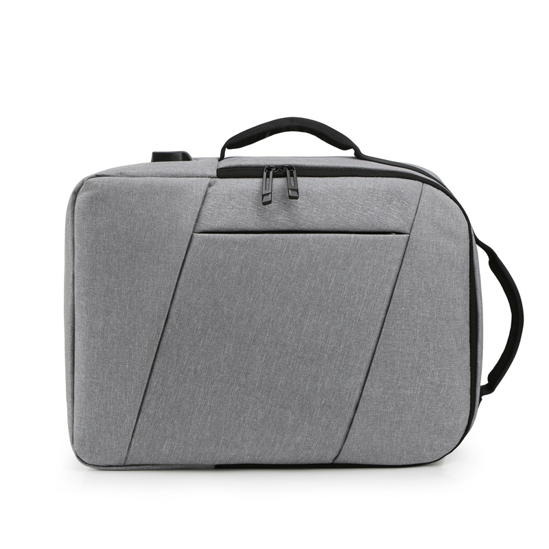 New multi-functional double-shoulder computer bag, simple college student schoolbag, business commuting luggage backpack with logo printing Specification drawing