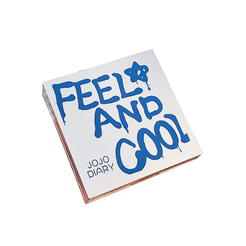 JOJO DIARY Colored Paint Metallic Powder Compact with Concealer, matte finish, Soft Focus, long-lasting Setting, loose Powder, genuine for students Item Picture