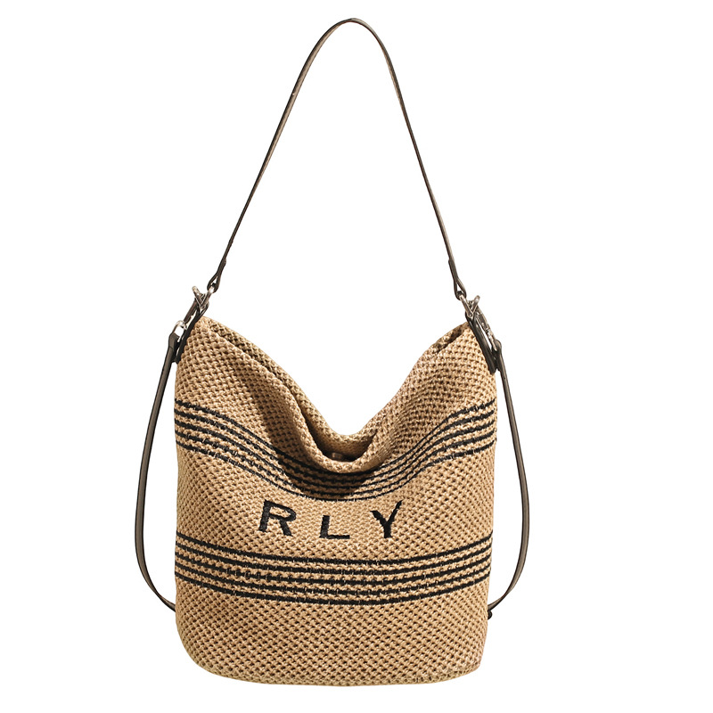 Summer vacation style woven underarm bag for women 2025 new casual large-capacity versatile seaside single-shoulder crossbody bag Item Picture
