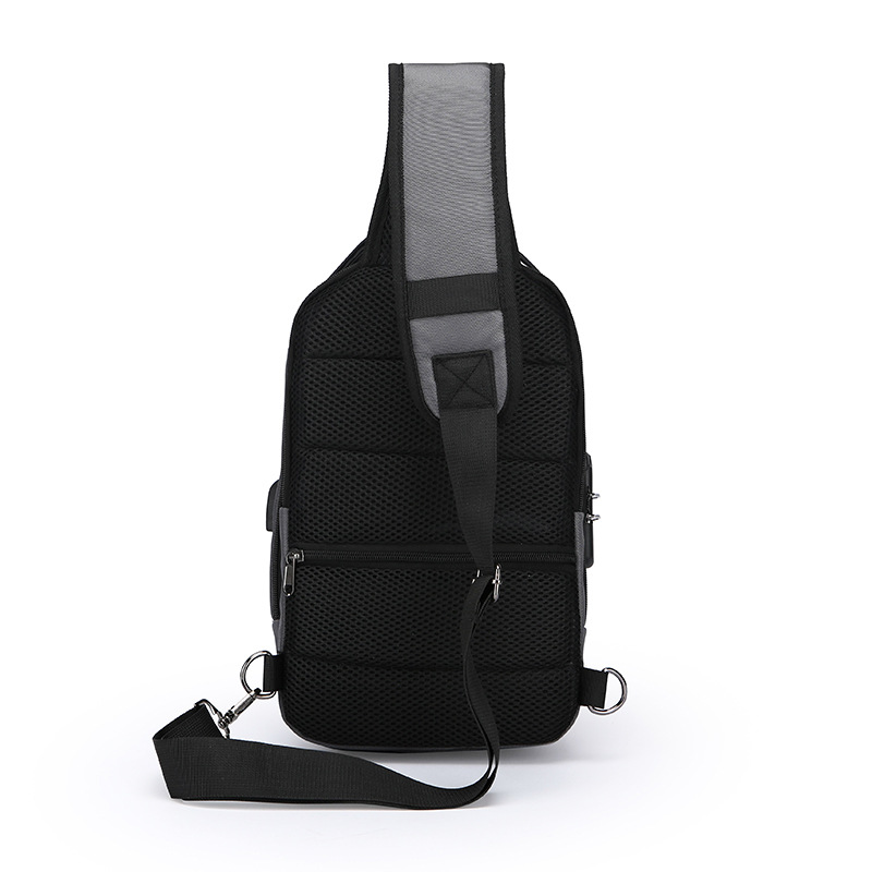 New single-shoulder simple chest bag, multi-functional crossbody bag, men's casual travel bag, waterproof password lock, anti-theft small backpack Application Scenario