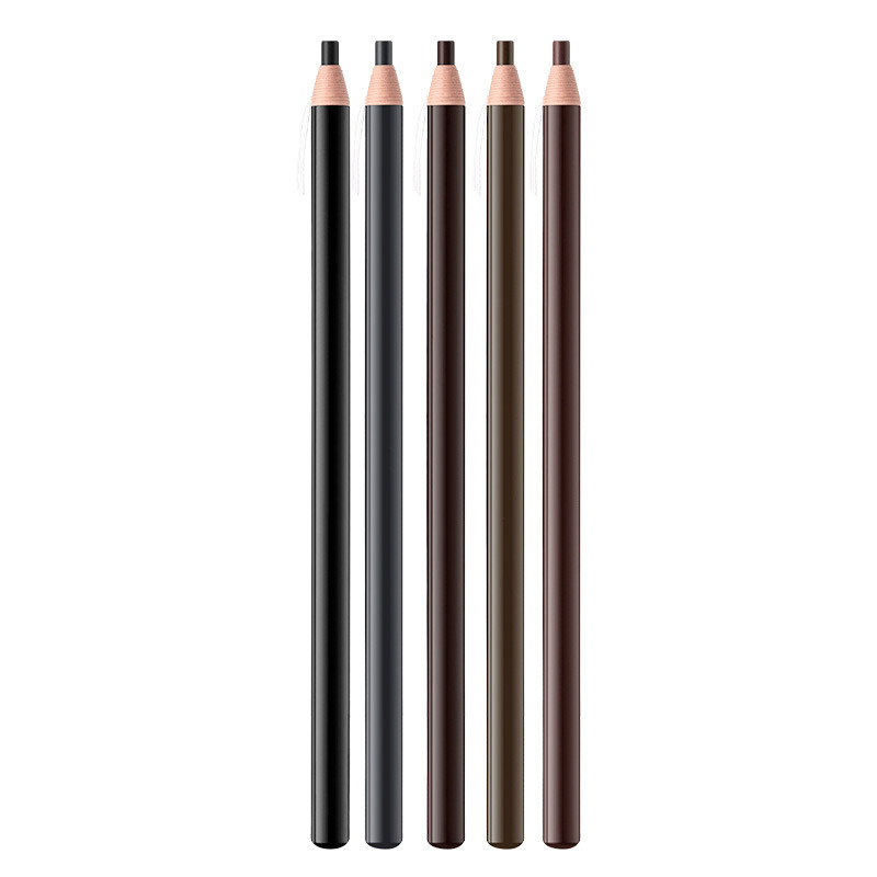 Customized drawstring eyebrow pencils for cross-border domestic sales, ODM/OEM. Wooden eyebrow pencils are waterproof and do not fade easily. OEM and private label cosmetics Item Picture