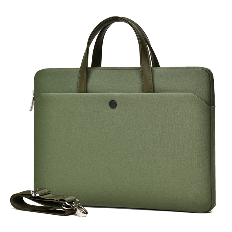 Thin and light laptop bag for women, 14-inch and 15-inch, suitable for Apple and Huawei laptops. Single-shoulder bag for men, with logo printing Item Picture
