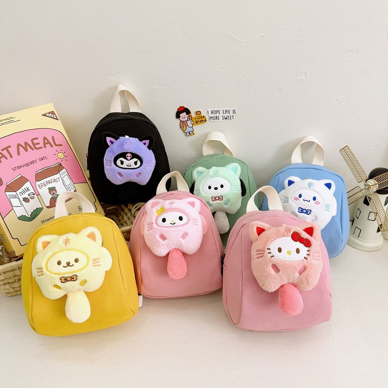 Children's schoolbags, cute Korean-style backpacks for kindergarten boys, 2024 new style mini backpacks for little girls and princesses, a trend full figure