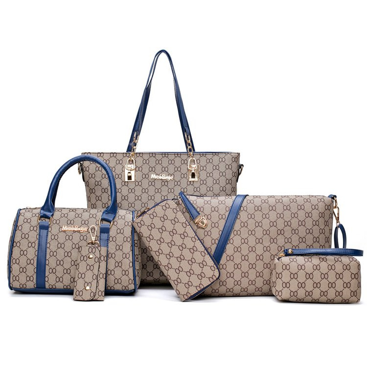 New multi-piece set of printed mother-and-child bags, trendy cross-border women's bags, crossbody single-shoulder bags, one-piece consignment details Picture