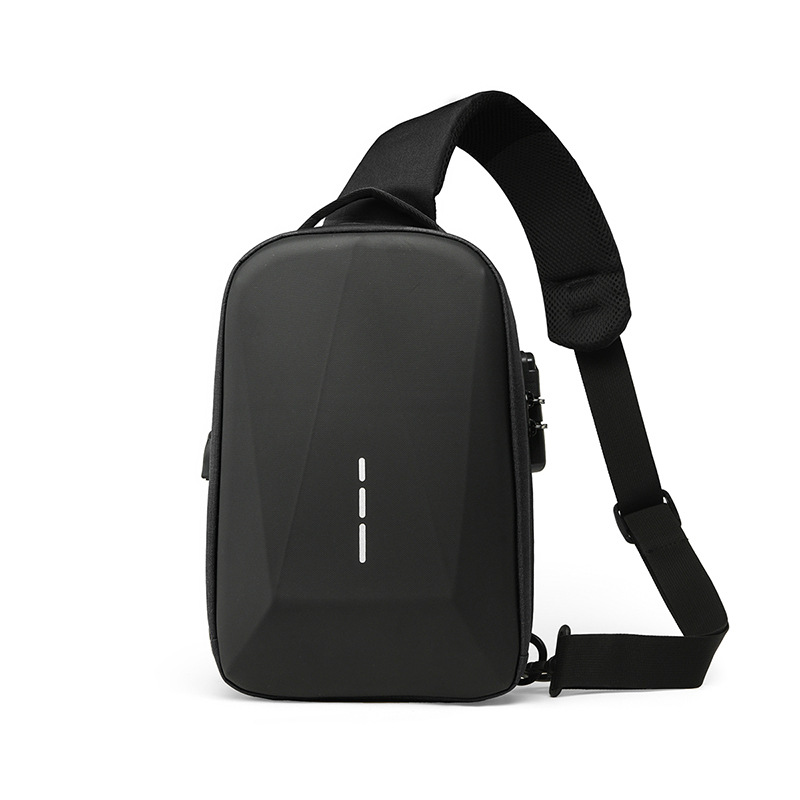 New cross-border chest bag for men, high-end cycling, large-capacity casual chest bag, single-shoulder men's crossbody bag, anti-theft shoulder bag full figure