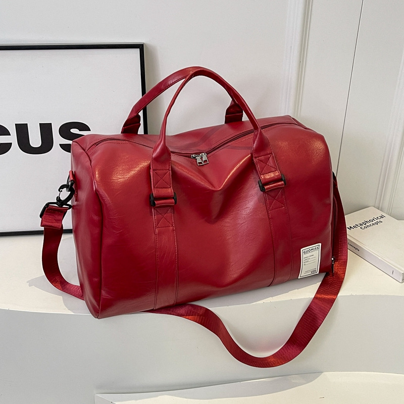 Men's high-end travel bag, large-capacity sports and fitness bag, women's leather travel clothes, luggage bag for men Specification drawing