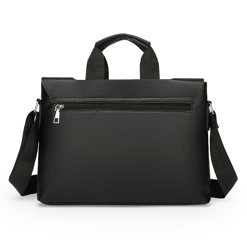 Cross-border men's single-shoulder bag, business commuting men's bag, trendy and fashionable vertical backpack, solid color student computer handbag Application Scenario