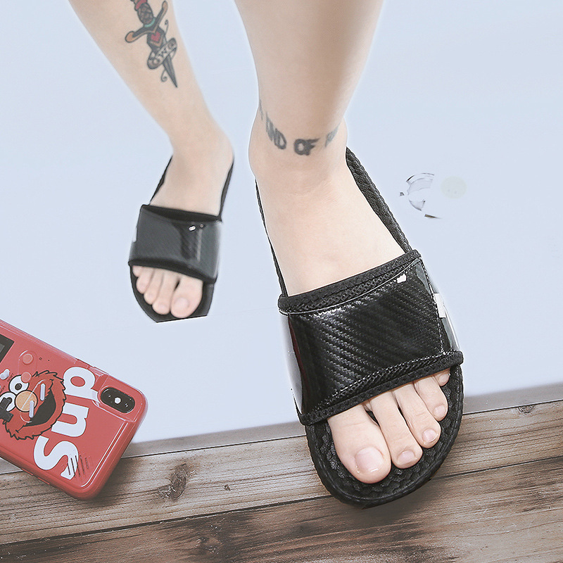 Lu 'an sports slippers Men's summer outdoor EVA anti-slip, European and American fashion Internet celebrity one-piece flip-flops men's cool flip-flops trend full figure