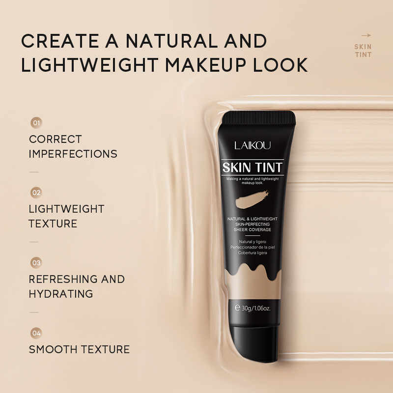 Cross-border version LAIKOU Skin Colorant 30g (color box) Concealer and Contouring 9-color Primer details Picture