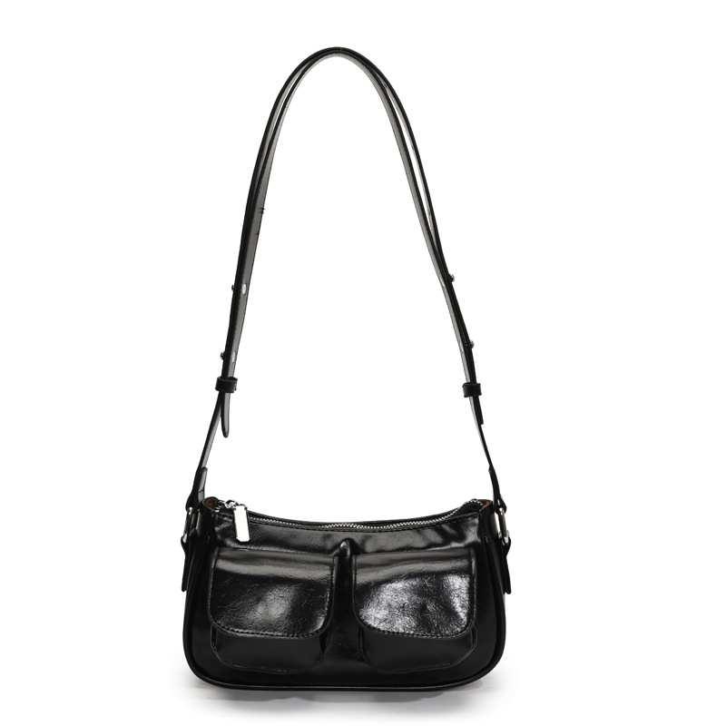 French niche underarm bags for women in summer 2025, new trendy and fashionable motorcycle bags, stylish single-shoulder bags for women Item Picture