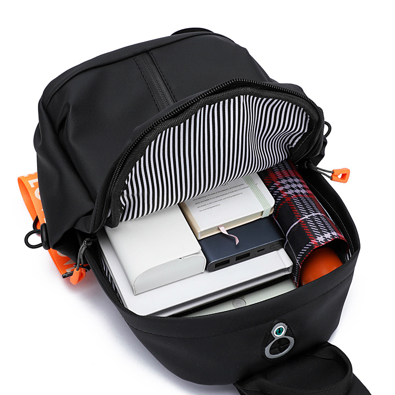New chest bags, cool crossbody bags, fashionable shoulder bags, casual men's bags, multi-functional men's bags, business men's bags, cross-border Item Picture
