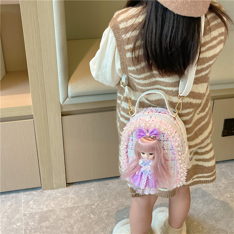 Children's crossbody bag, cute and stylish girls' bag, 2024 new style, fashionable and multi-purpose princess girls' backpack full figure