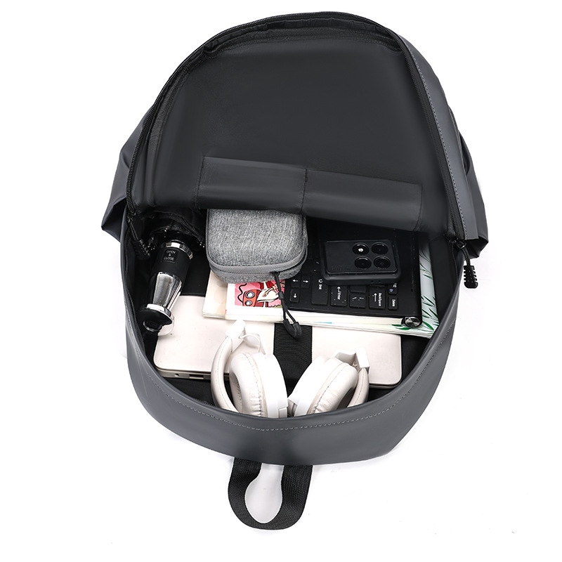New Korean-style men's backpacks for cross-border trade, large-capacity, simple commuting computer bags, and school bags for junior and senior high school students Item Picture