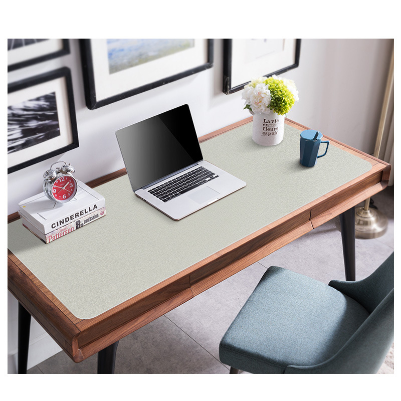 Double-sided leather mouse pad, oversized desk pad, laptop pad, keyboard, writing desk, desk pad, waterproof tablecloth Application Scenario
