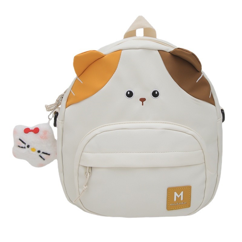 Cute cartoon cat backpacks for girls, kindergarten and primary school students, fresh and clean travel and spring outing small backpacks Application Scenario
