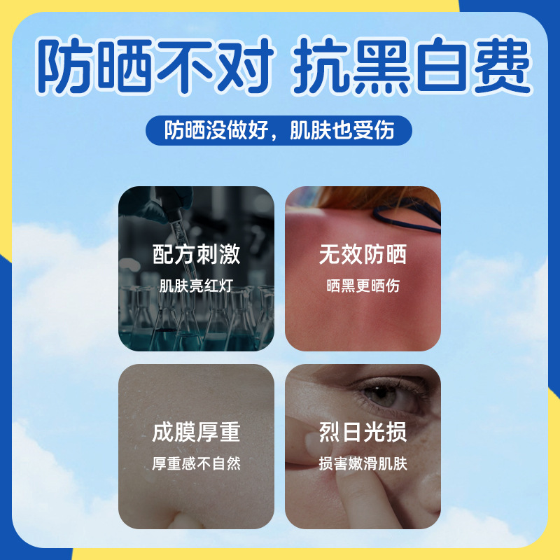 Sunscreen spray water for high-speed trains and planes, summer outdoor sunscreen water, military training UV protection, no greasy face details Picture