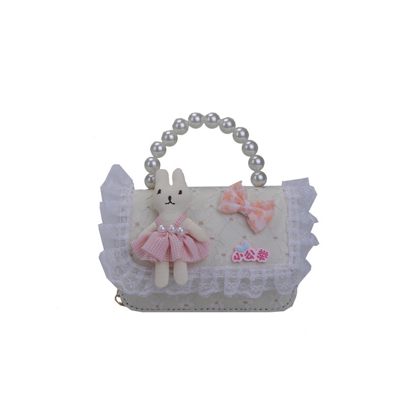 New children's bags, summer fashion crossbody bags, girls' pearl hand-held princess bags, manufacturer's coin purse Item Picture