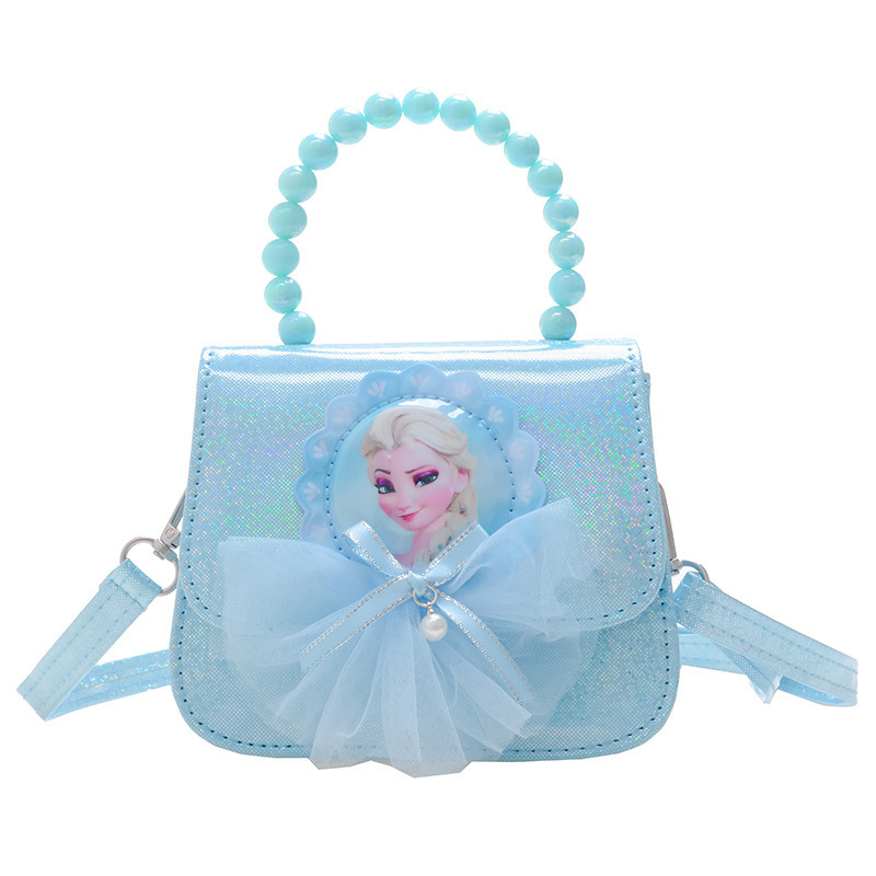 New children's bag for girls, Elsa Princess single-shoulder crossbody bag, Ice Princess Fashion Flash bag Item Picture