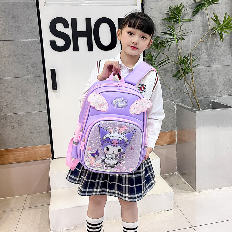 2023 New style kindergarten, primary school, children's schoolbags, boys' and girls' cartoon backpacks, Kulomi backpacks for export full figure