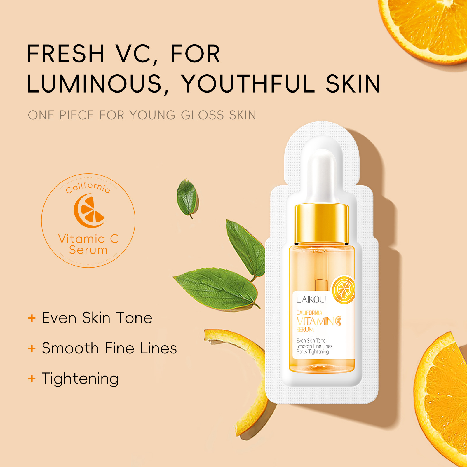 Cross-border Laicome Vitamin c Essence 1.5ml*20pcs Hydrating and Moisturizing Liquid Essence wholesale from the manufacturer details Picture