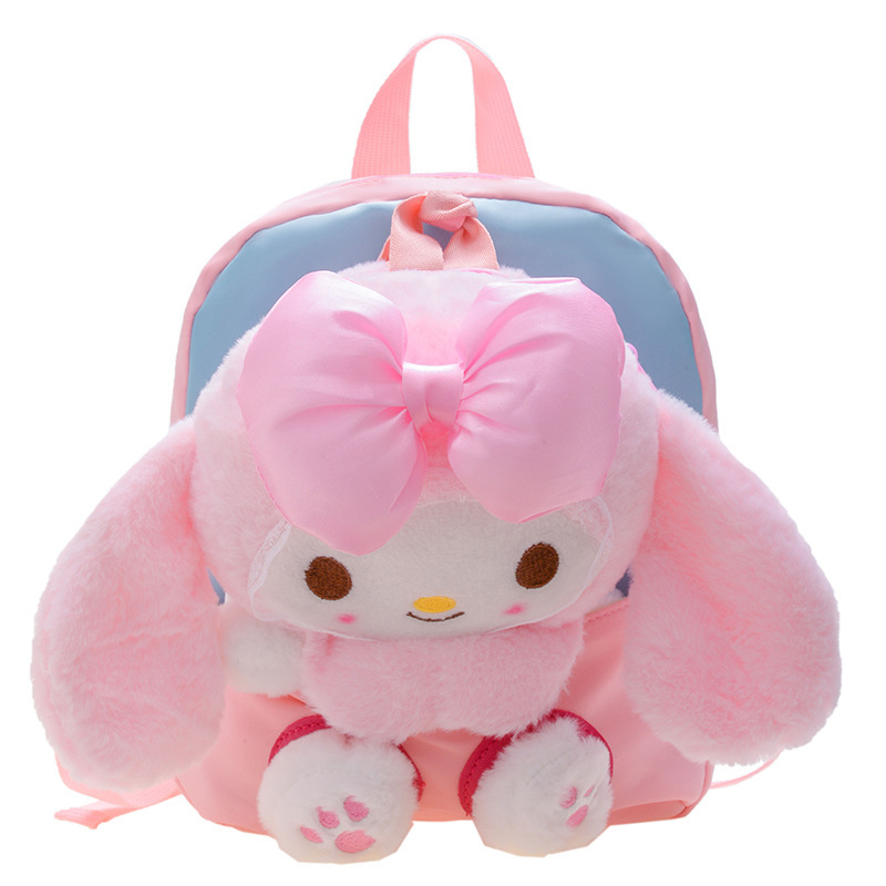 2022 New Korean style Children's cartoon Backpack, fashionable kindergarten schoolbag, cute kids' plush rabbit backpack Item Picture