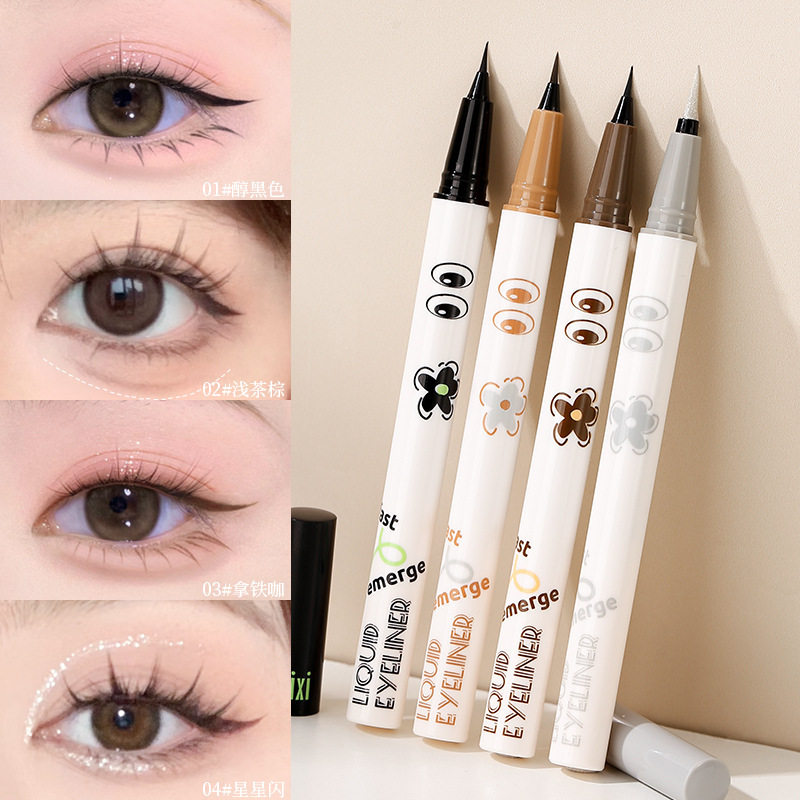 xixi Emerging Quick eyeliner Pen: Waterproof, sweat-proof, non-smudging, extremely fine lower eyelash eyeliner liquid pen for beginners Specification drawing