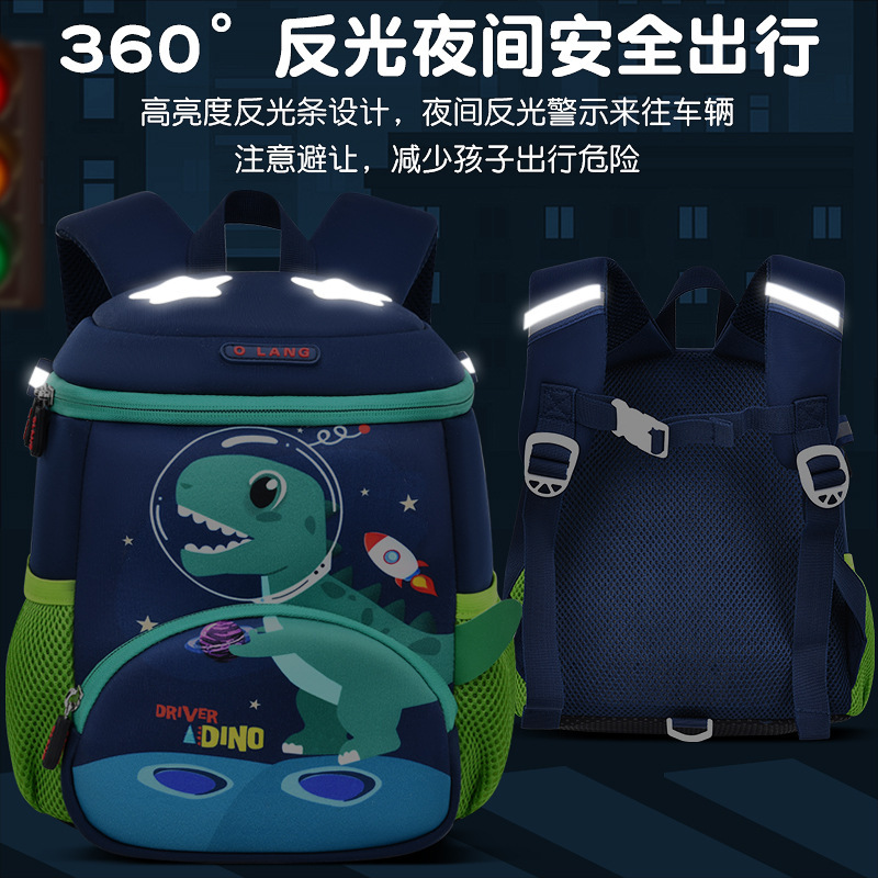 The new cross-border dinosaur children's schoolbag is ultra-lightweight, spine-protecting and load-reducing, suitable for kindergartens and primary school students Application Scenario