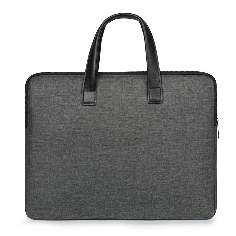 Oxford Cloth laptop bag, meeting office materials bag, file bag, men's briefcase, meeting gift bag, logo details Picture
