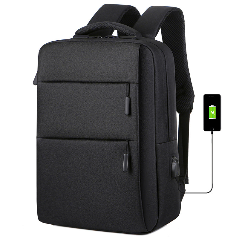 New Oxford fabric backpack with double zippers, waterproof Oxford fabric backpack, laptop, business and commuting backpack