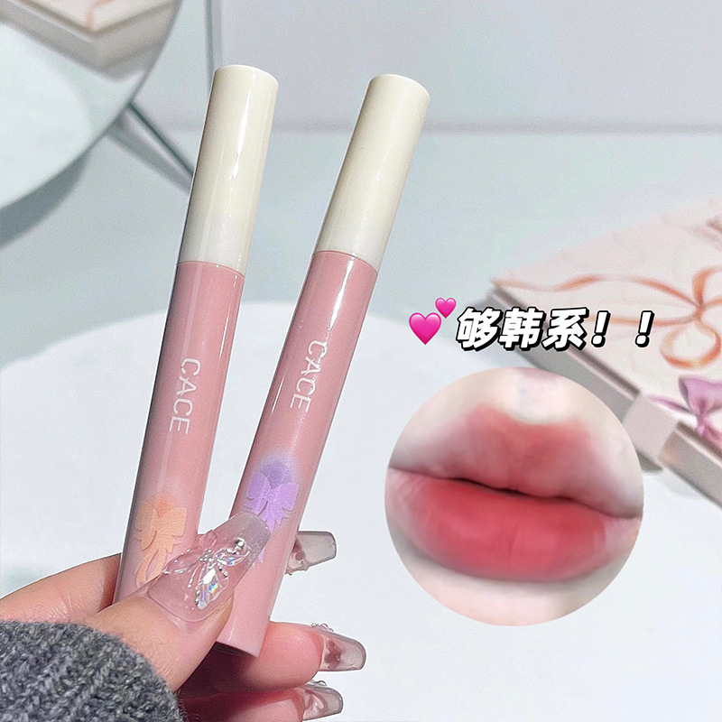 CACE New Product Bow Dream Lip Clay Set, six-color set box, matte matte velvet Whitening Student wholesale Application Scenario