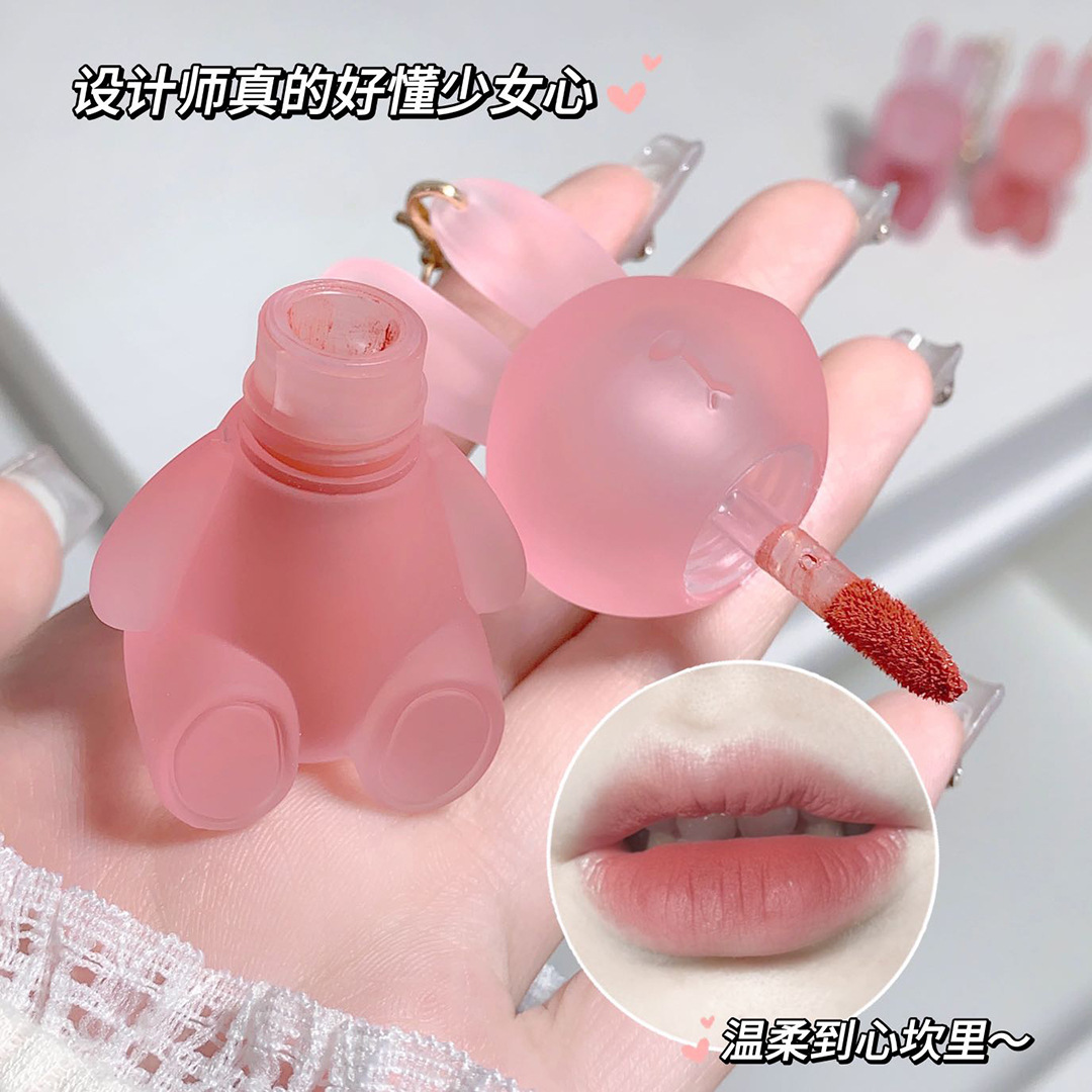 Gegebear, a matte and frosted summer lip gloss lipstick, is an affordable choice for students details Picture