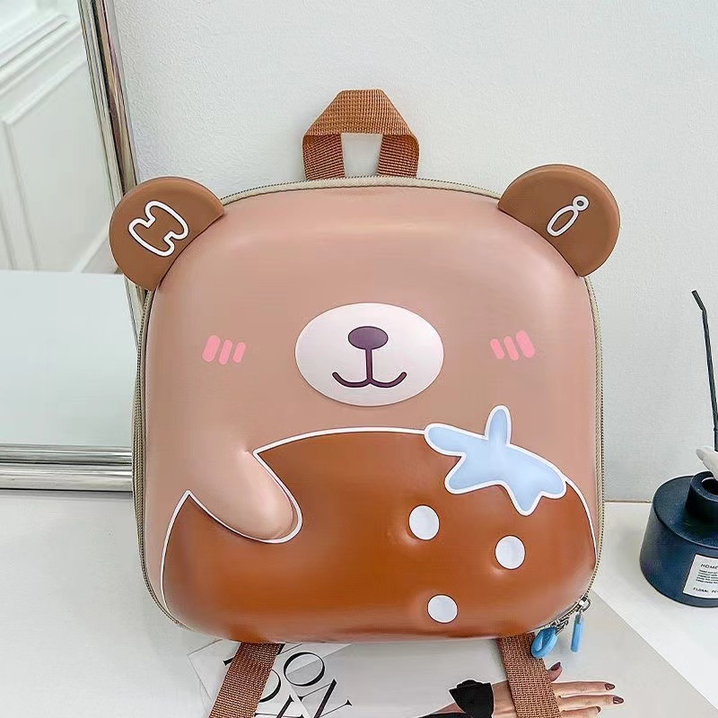 Kindergarten schoolbag for girls and children, cute carrot and rabbit backpack, breathable and spine-protecting schoolbag for small and middle class children Item Picture