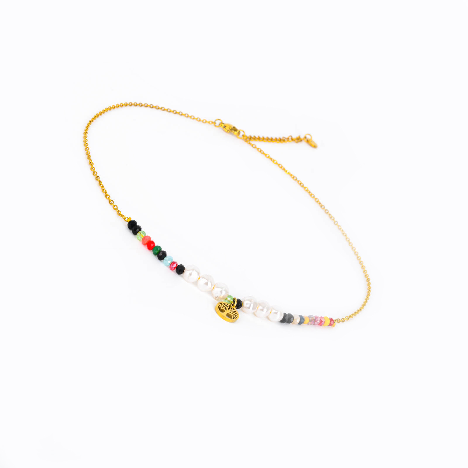 Bohemian-style natural pearl bracelet, stainless steel rice bead bracelet and jewelry wholesale Specification image